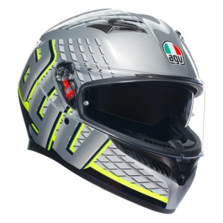 AGV K-3 Fortify Gris Negro Amarillo