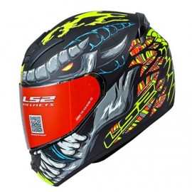 Casco LS2 Rookie Fly Demon Ngo Mate Ama Fluo FF352
