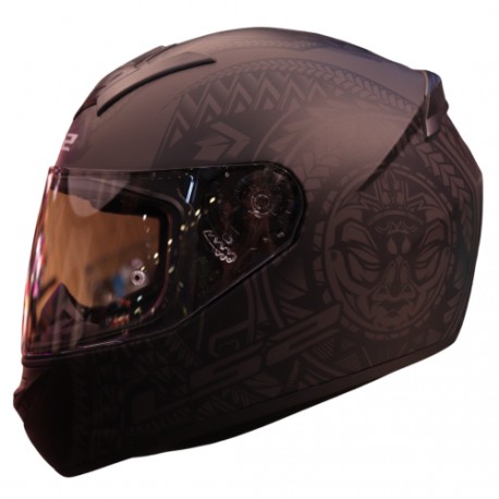 Casco LS2 Rookie Takaroa Negro Gris Mate FF352