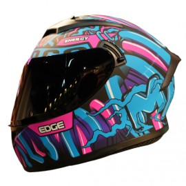 Edge Moto Loco Rosa Azul Mate