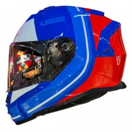 LS2 Storm II Slant Azul Rojo FF800