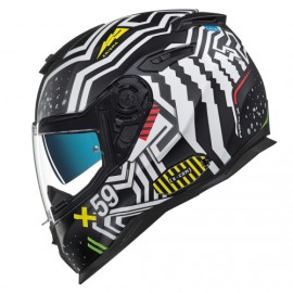 Nexx SX100 Enigma Preto Branco Mate
