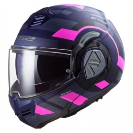 LS2 Advant Velum Azul Rosa Fluo Mate FF906