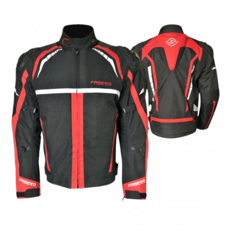 Chamarra Faseed Pro-X Negro Rojo
