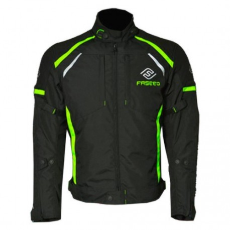Chamarra Textil FASEED Sportage FJK-101 Negro Neon