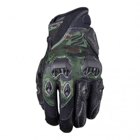 Guantes Five Urban Stunt Evo Replica Army Negro Verde