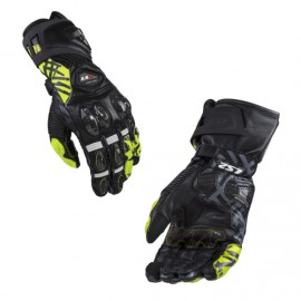Guantes LS2 Feng Racing Piel Ngo Ama Fluo