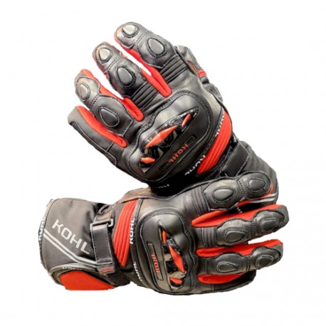 Guantes Vel Kohl Rojo 001 Textil Piel